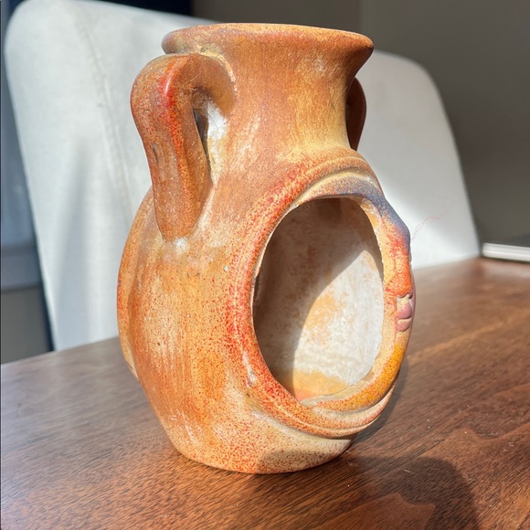 Moon and Sun Terra Cotta Votive Holder Candle Celestial - Picture 3 of 9